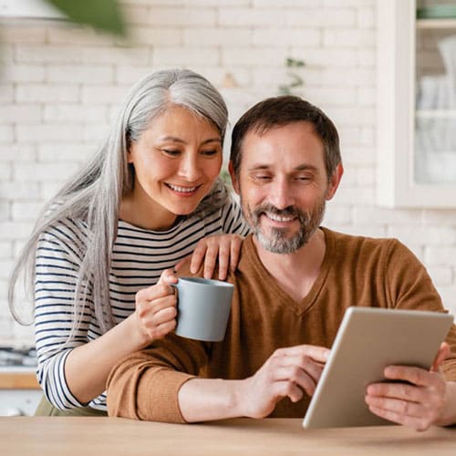 a couple having a Telehealth consultation